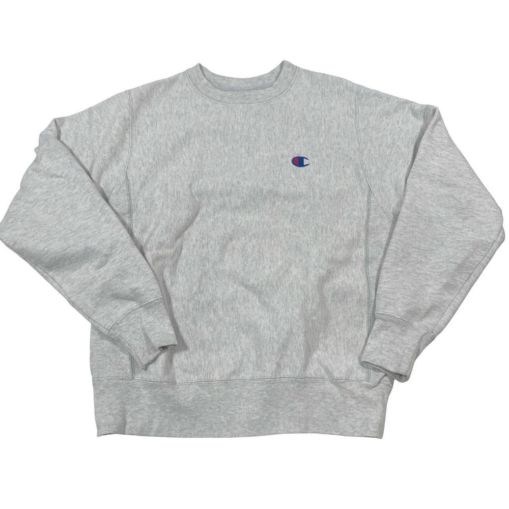 Champion One-Point Logo Size S Gray Crewneck Sweatshirt (Retail $45)